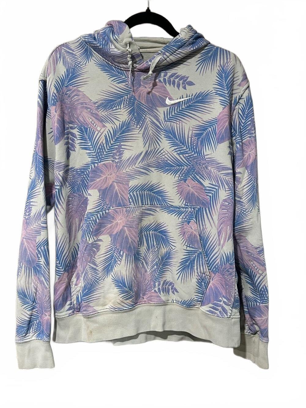 Nike Palm Leaf Hoodie in Lavender & Dusty Blue